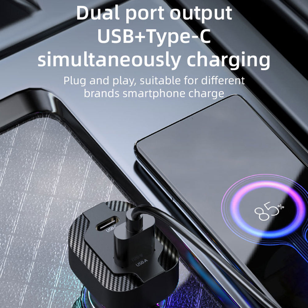 K9 QC3.0 USB+Type-C Phone Fast Charging Adapter Car Charger with PD 30W Type-C Cable K9 QC3.0 USB+Type-C Phone Fast Charging Adapter Car Charger with PD 30W Type-C Cable